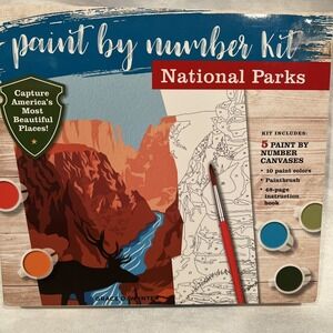 Paint by Number Kit National Parks : Capture America's Most Beautiful Places!...